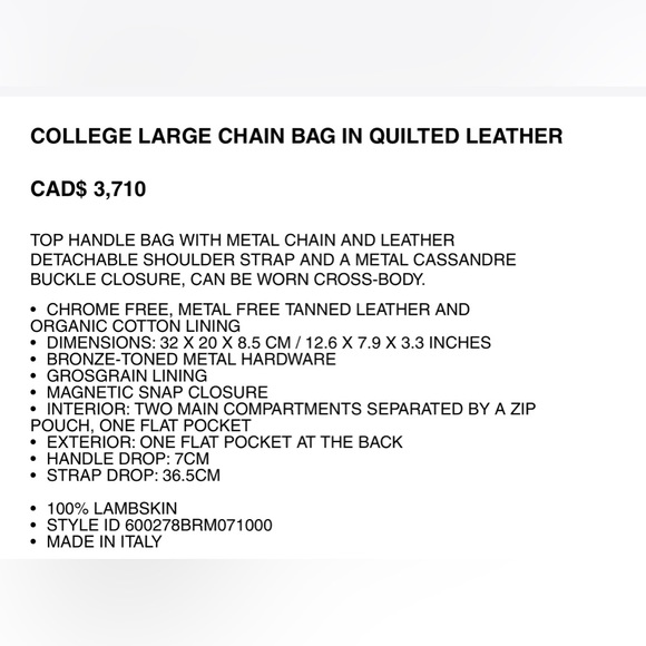 Ysl college large - Picture 6 of 7